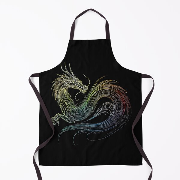 Item preview, Colorful Rainbow Dragon Outline designed and sold by Blink Art Studio.