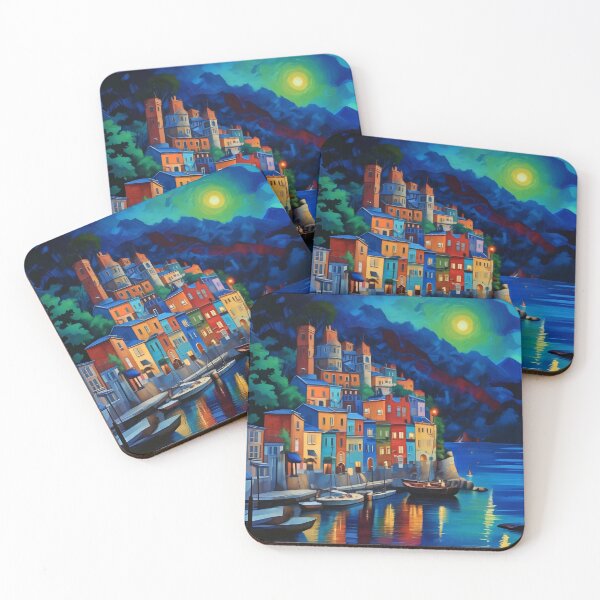 Item preview, Portofino Italy Artwork designed and sold by doniainart.