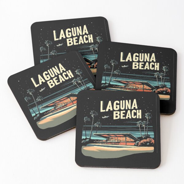 Item preview, Retro Laguna Beach Nightscape designed and sold by Retro Travel Design.