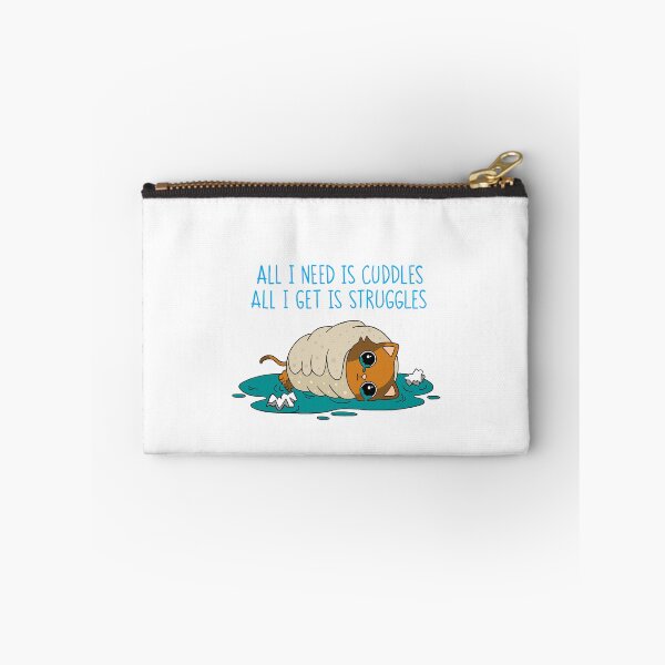 Item preview, Struggle Kitty Blue Text designed and sold by 8th-Degree-Art.