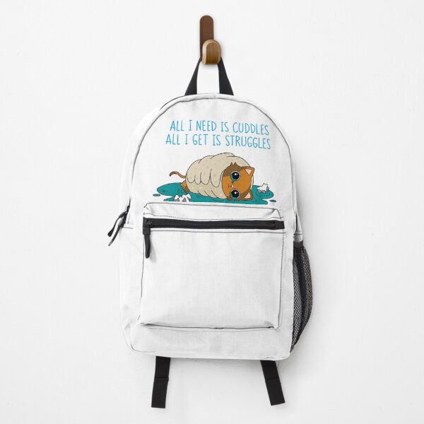 Item preview, Struggle Kitty Blue Text designed and sold by 8th-Degree-Art.