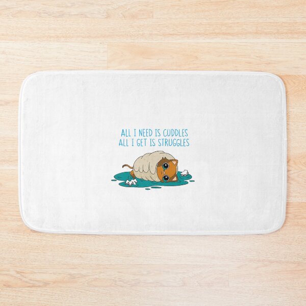 Item preview, Struggle Kitty Blue Text designed and sold by 8th-Degree-Art.