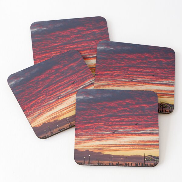 Item preview, Crimson Clouds Over the Redondo Beach Pier designed and sold by Scenic West - Photos by Angel.