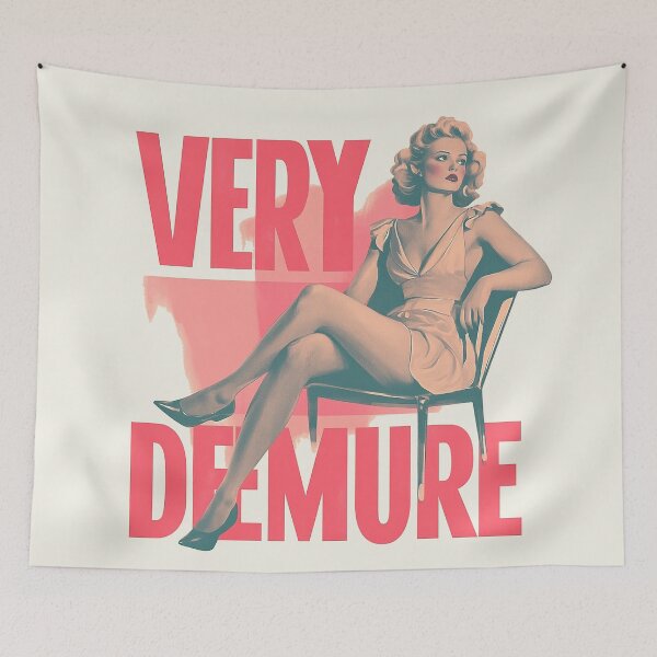 Item preview, Very Demure - Vintage Glamour designed and sold by Retro Travel Design.