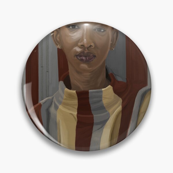 Item preview, Beautiful African Woman on stripe background designed and sold by sosawyerr.