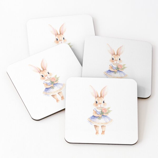 Item preview, Cute bunny in retro outfit with flower designed and sold by Victoria Riabov.
