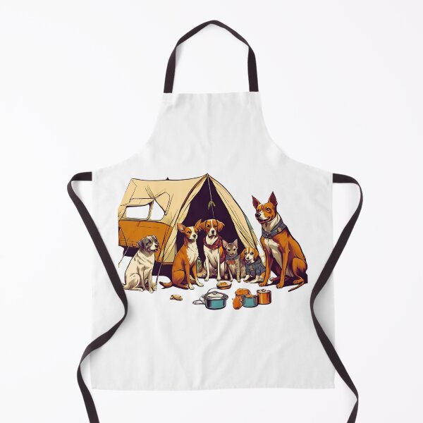 Item preview, Retro Pets Camping designed and sold by FitEnvy.