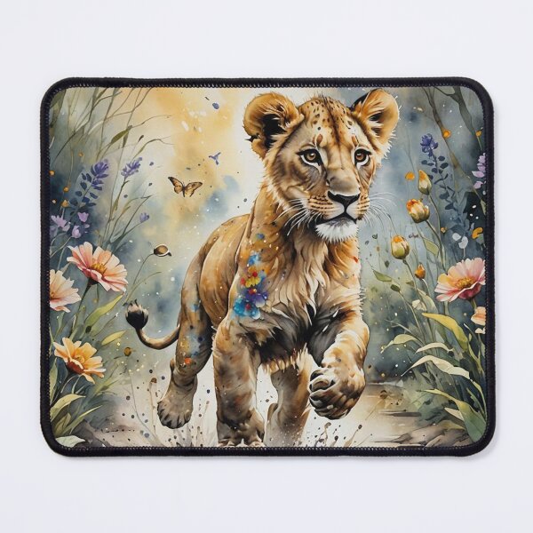 Item preview, Lion Cub in Rose Bush designed and sold by IvaRenee.