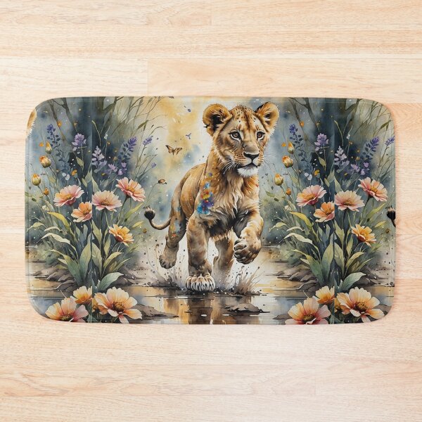 Item preview, Lion Cub in Rose Bush designed and sold by IvaRenee.