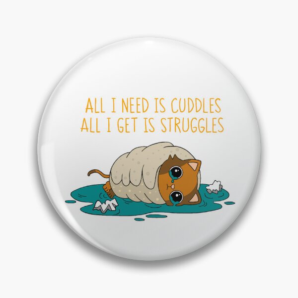 Item preview, Struggle Kitty Orange Text designed and sold by 8th-Degree-Art.