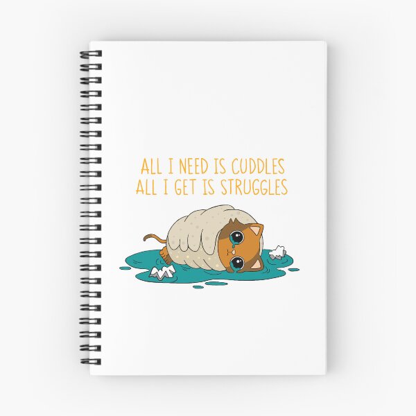 Item preview, Struggle Kitty Orange Text designed and sold by 8th-Degree-Art.
