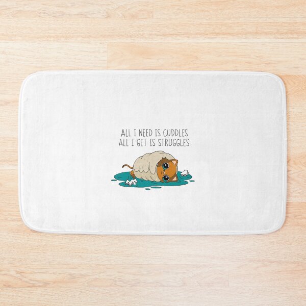 Item preview, Struggle Kitty Grey Text designed and sold by 8th-Degree-Art.