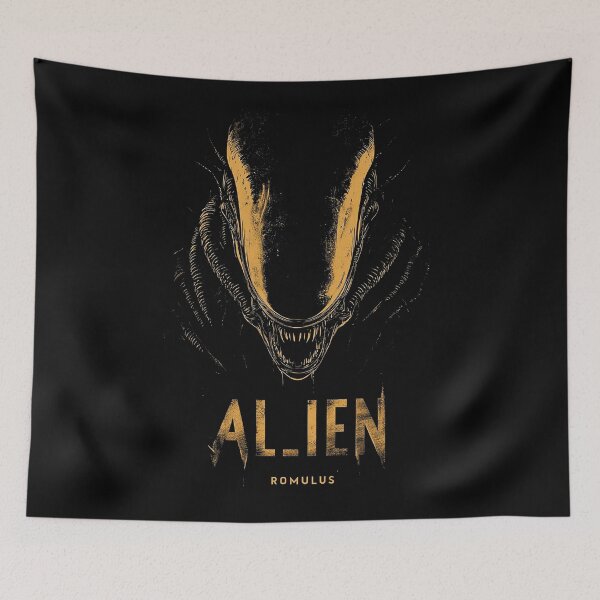 Item preview, Alien Romulus Dark Horror Poster Art designed and sold by Retro Travel Design.