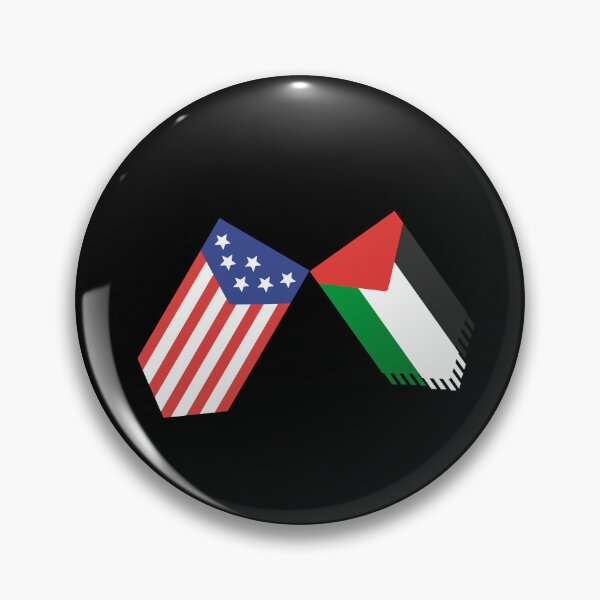 Item preview, Proud Palestinian-American Badge -  designed and sold by FLOWER--ART.
