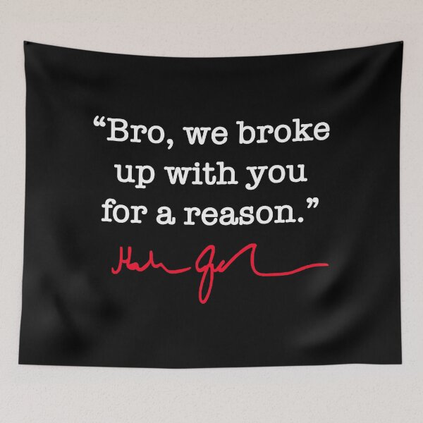 Item preview, Bro we broke up with you for a reason - Hakeem Jeffries (red signature) designed and sold by Thelittlelord.