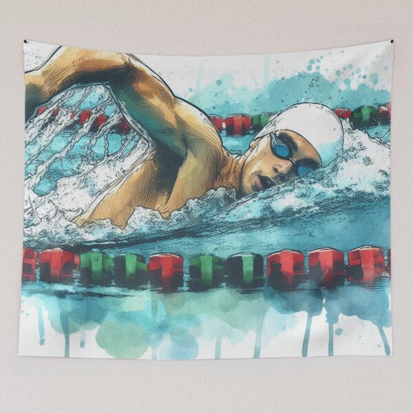 Item preview, Competitive Swimmer - Freestyle designed and sold by Bright-Moonrise.