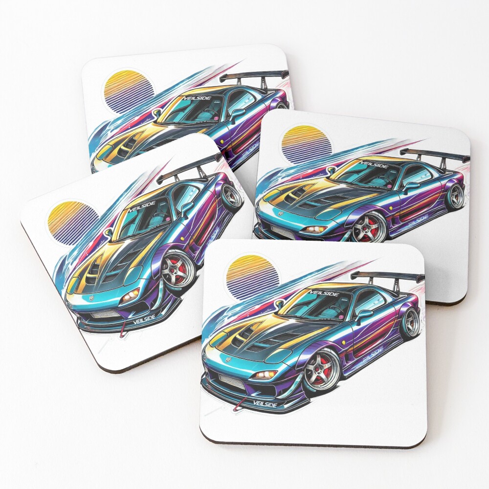 Item preview, Coasters (Set of 4) designed and sold by JDMStickerz.