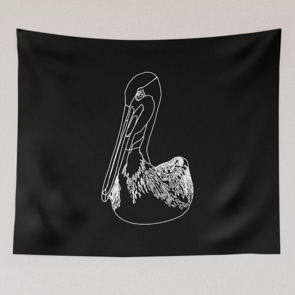 Item preview, Pelican in White designed and sold by RedFishyTee.