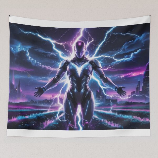 Item preview, Neon Tempest - Blue Electric designed and sold by eXtraHumans.