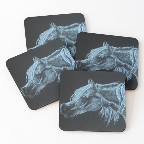 Item preview, White Arabian Horse Drawing designed and sold by LittleStarCreat.