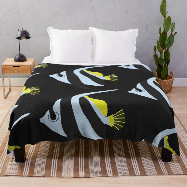 Item preview, Heniochus Butterfly Fish designed and sold by Leapingdoe.