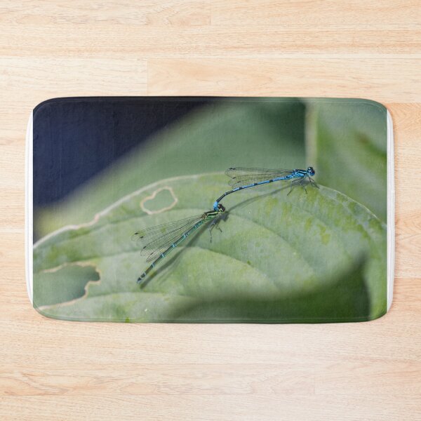 Item preview, Mating common blue damselflies designed and sold by GreyFeatherPhot.