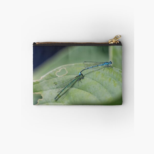 Item preview, Mating common blue damselflies designed and sold by GreyFeatherPhot.