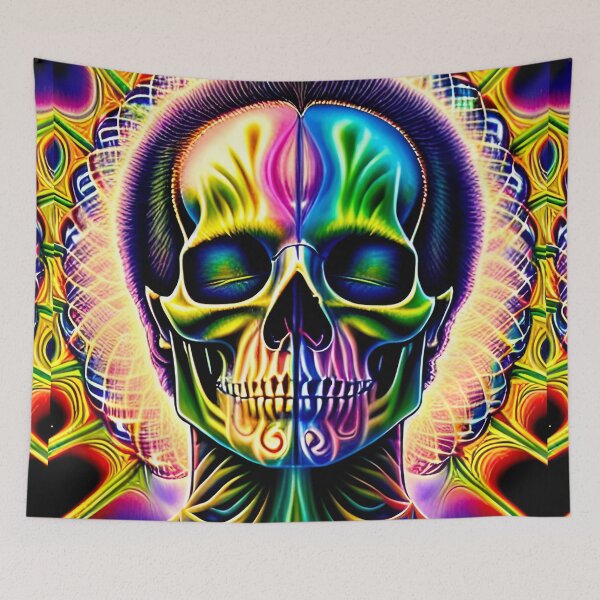 Item preview, Meditating Skull Guy designed and sold by MatrixTattoo.