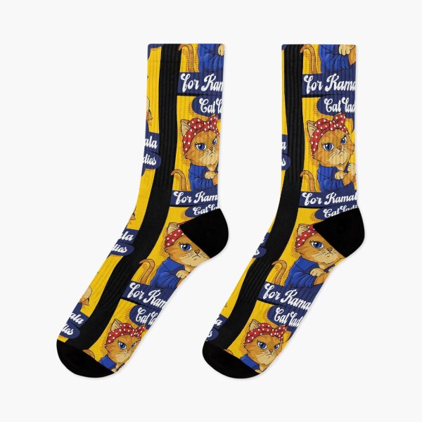 Item preview, Cat Ladies for Kamala Harris 2024 Feminist Rosie The Riveter Cat Support designed and sold by Artisticlions-A.