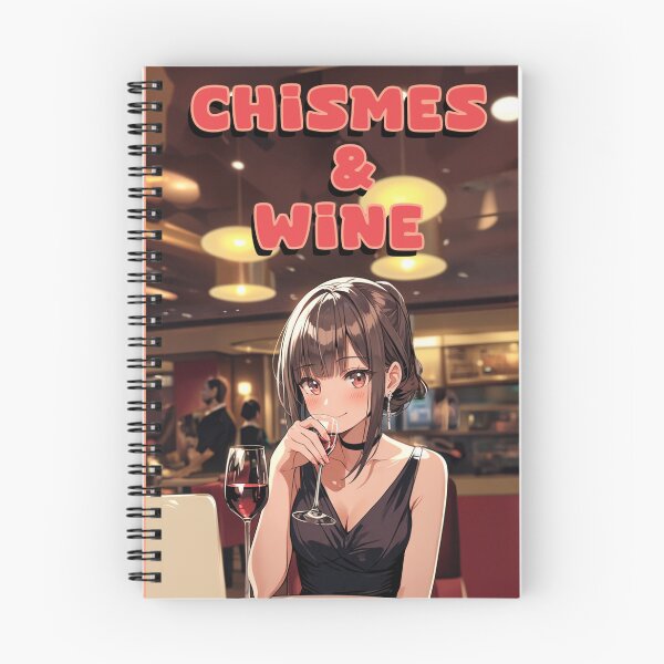 Item preview, gossip and wine anime style illustration designed and sold by La Loca.