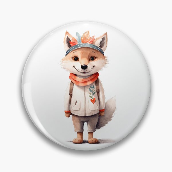 Item preview, Cute wolf in boho outfit   designed and sold by Victoria Riabov.
