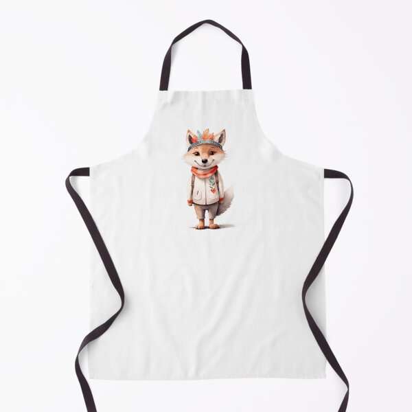 Item preview, Cute wolf in boho outfit designed and sold by Victoria Riabov.