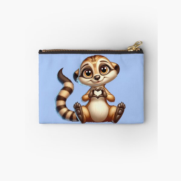 Item preview, meerkat, meerkat sticker, meerkat magnet, meerkat love sign designed and sold by Janetlousart.