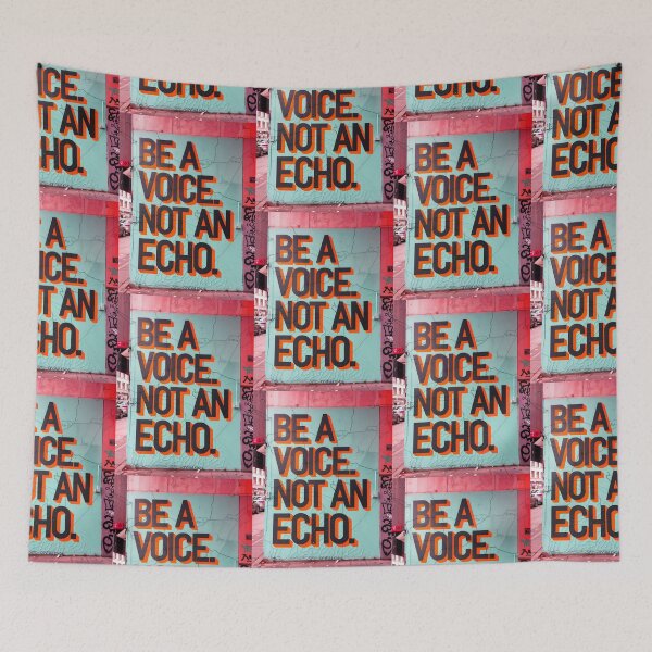 Item preview, Be A Voice Not An Echo Positive Motivational Quote designed and sold by TheArtOfPat.