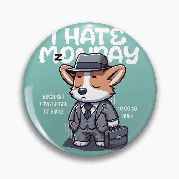 Item preview, i hate Monday, Monday Vibes, Work Meme designed and sold by Eagleson21.