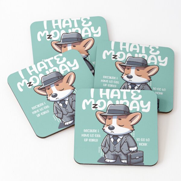 Item preview, i hate Monday, Monday Vibes, Work Meme designed and sold by Eagleson21.