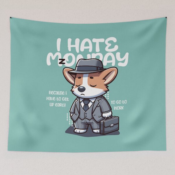 Item preview, i hate Monday, Monday Vibes, Work Meme designed and sold by Eagleson21.