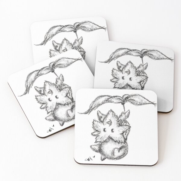 Item preview, My cute little Floating Leaf pencil sketch for Tattoo designed and sold by HummingbirdIA.