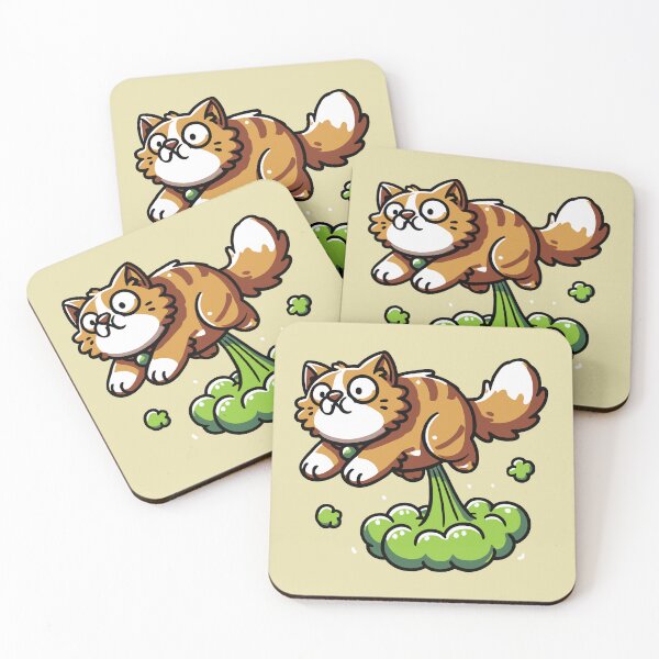 Item preview, Farting cat x farting cat designed and sold by The  Knick Knack Nook.