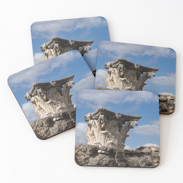 Item preview, Ancient Pompeii Broken Treasures - Classical Corinthian Column Capital Left  designed and sold by Georgia Mizuleva.