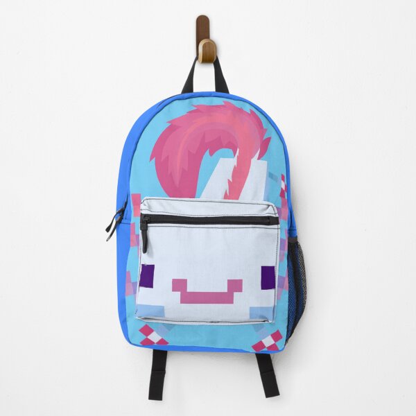 Item preview, Minecraft Axolotl Backpack (light blue) designed and sold by TrippyTooni.