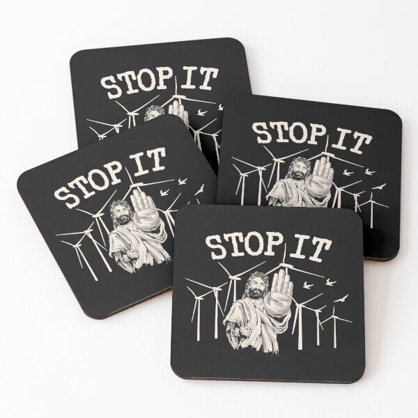Item preview, Stop wind energy - Jesus Against Wind Power designed and sold by HandicraftArt.