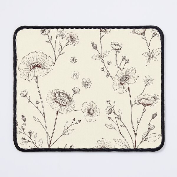 Item preview, Elegant Wildflower Toile de Jouy Pattern designed and sold by SeamPix.