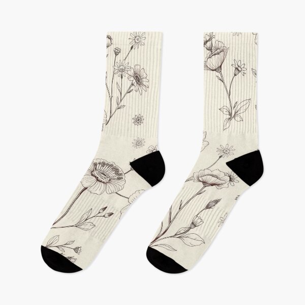 Item preview, Elegant Wildflower Toile de Jouy Pattern designed and sold by SeamPix.