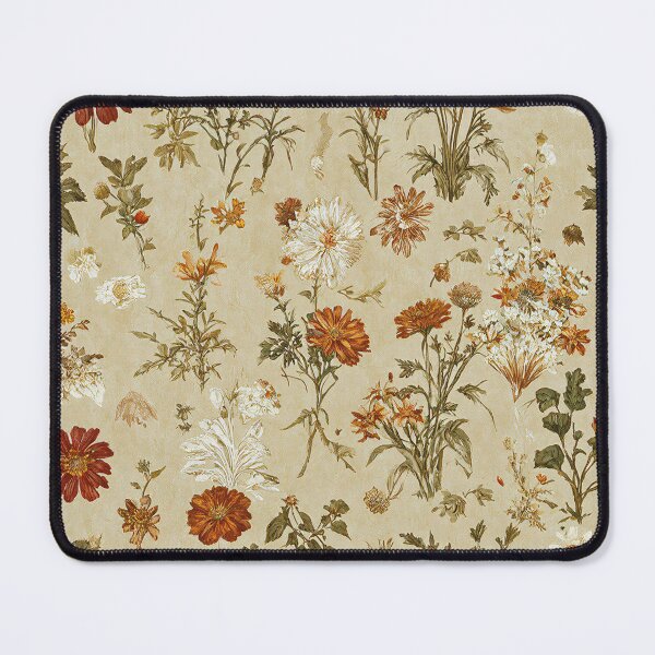 Item preview, Earthy Wildflower Toile de Jouy Pattern designed and sold by SeamPix.
