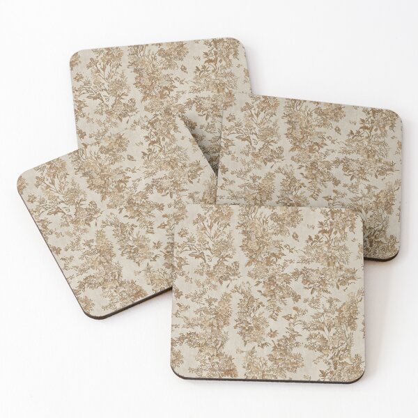 Item preview, Rustic Wildflower Toile de Jouy Pattern designed and sold by SeamPix.