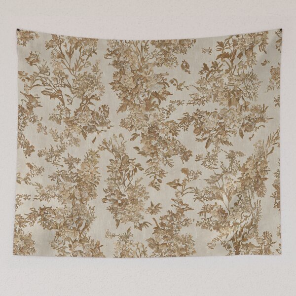 Item preview, Rustic Wildflower Toile de Jouy Pattern designed and sold by SeamPix.