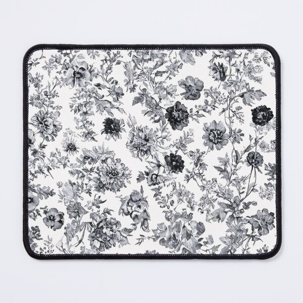 Item preview, Monochrome Wildflower Toile de Jouy Pattern designed and sold by SeamPix.