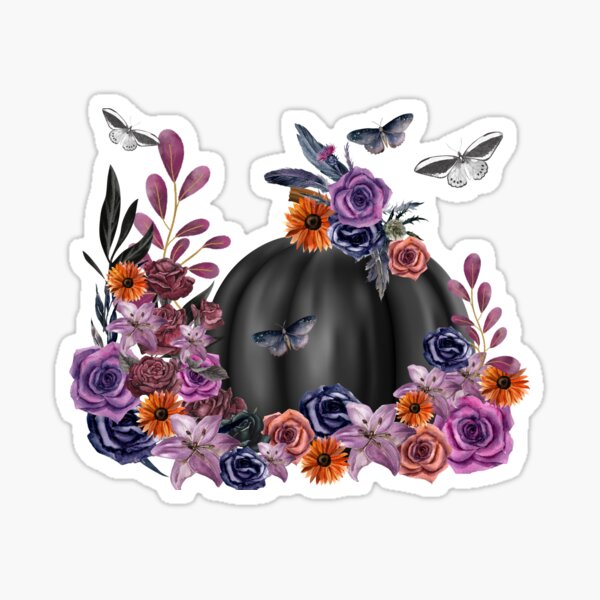 Artikel-Vorschau von Halloween Kürbisse und Blumen, designt und verkauft von DoDesignCreater.
