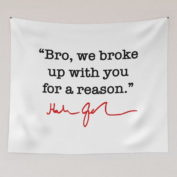 Item preview, Bro we broke up with you for a reason - Hakeem Jeffries (black red signature) designed and sold by Thelittlelord.